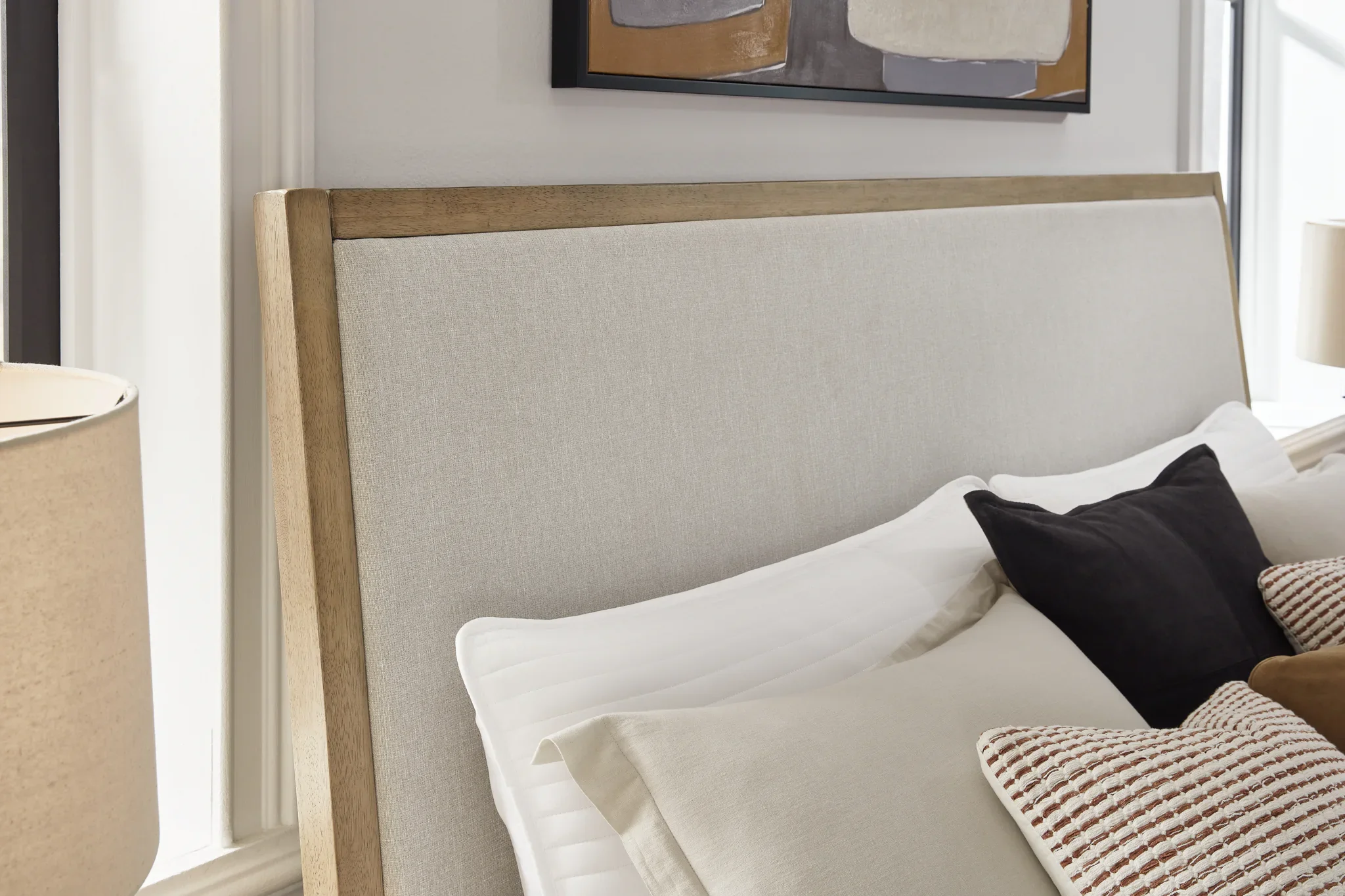 Tomtyn - Light Brown - Queen Upholstered Bed - Image 6