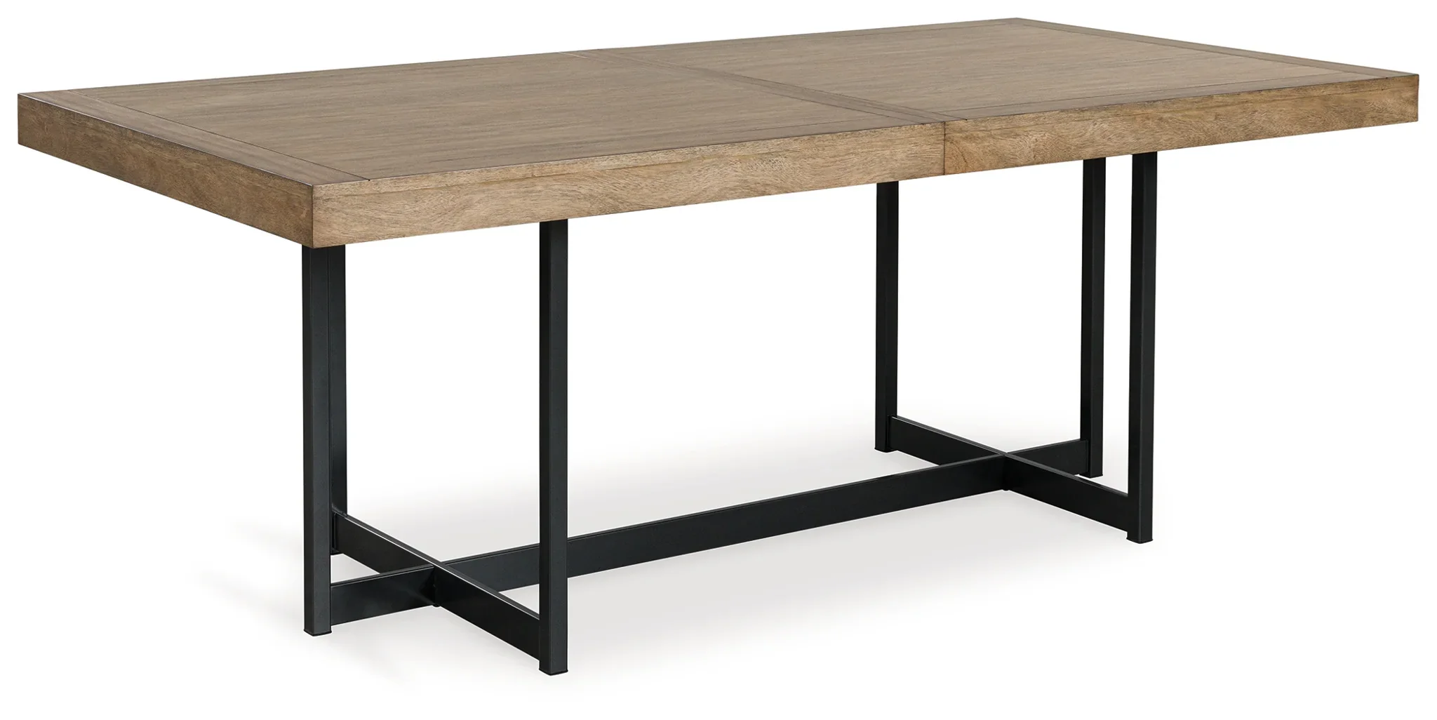 Tomtyn - Light Brown - Rectangular Dining Room Extension Table - Image 4