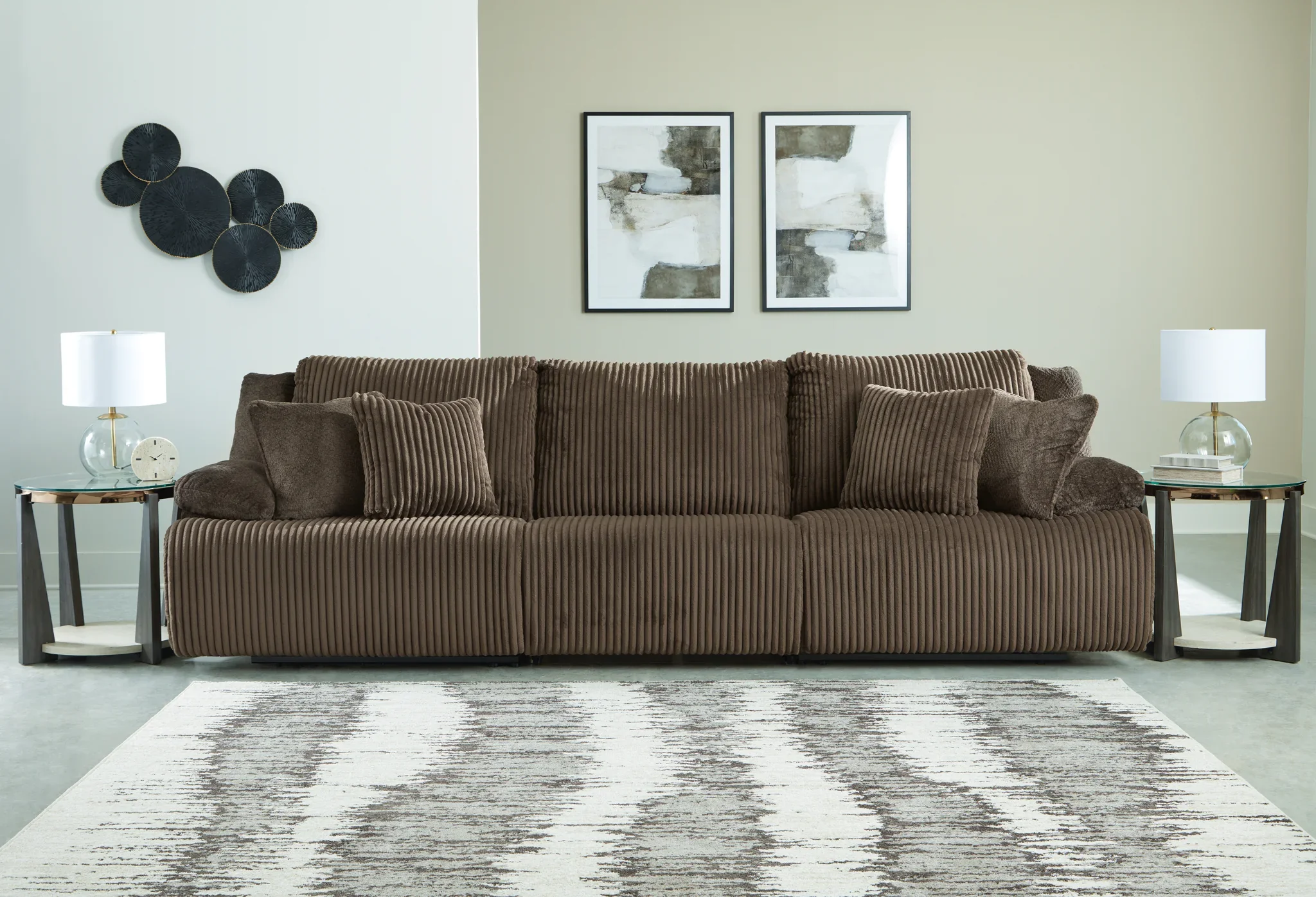 Top Tier - Chocolate - 3-Piece Reclining Sectional Sofa With Laf Chaise - Image 2