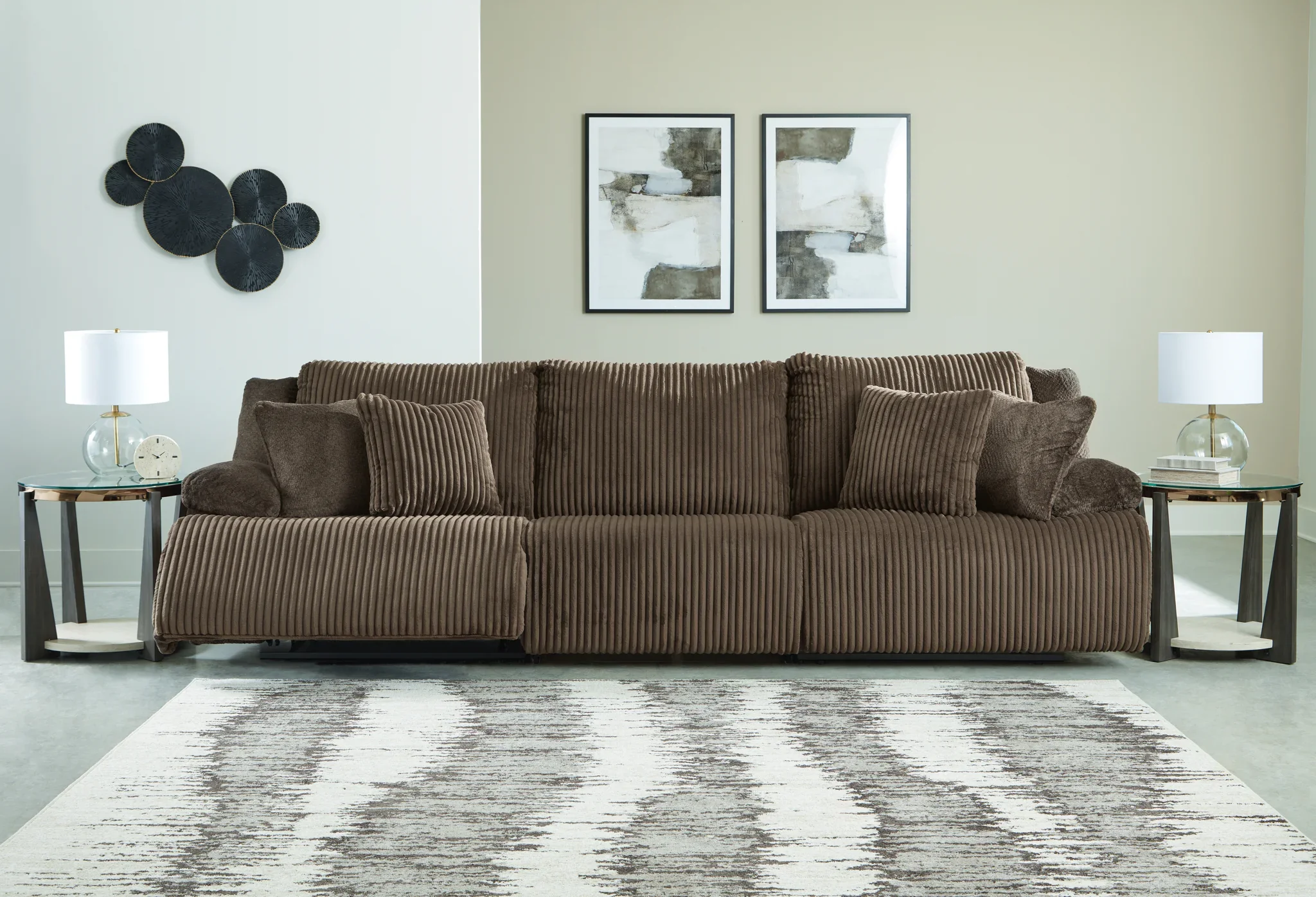 Top Tier - Chocolate - 3-Piece Reclining Sectional Sofa With Laf Chaise - Image 3