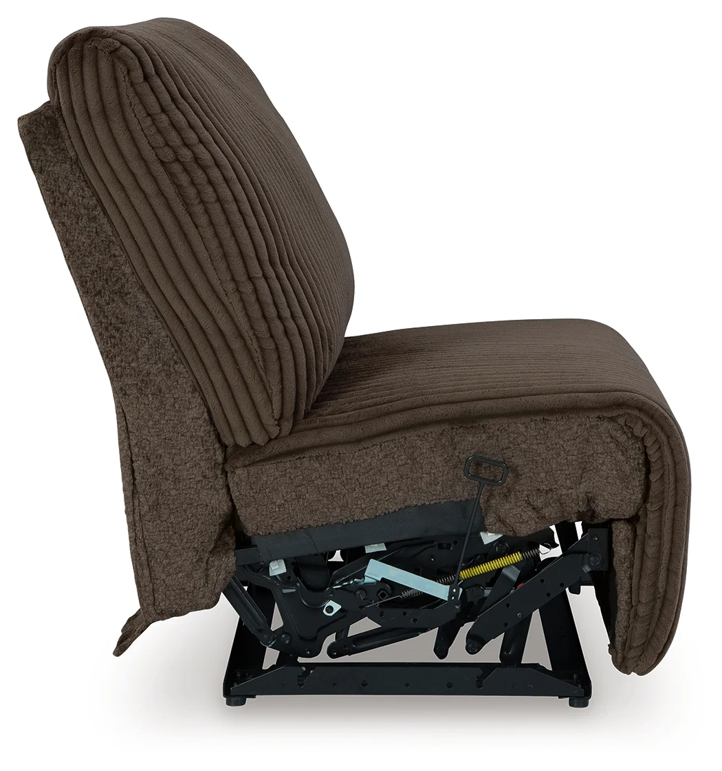Top Tier - Chocolate - 3-Piece Reclining Sectional With Raf Press Back Chaise - Image 8