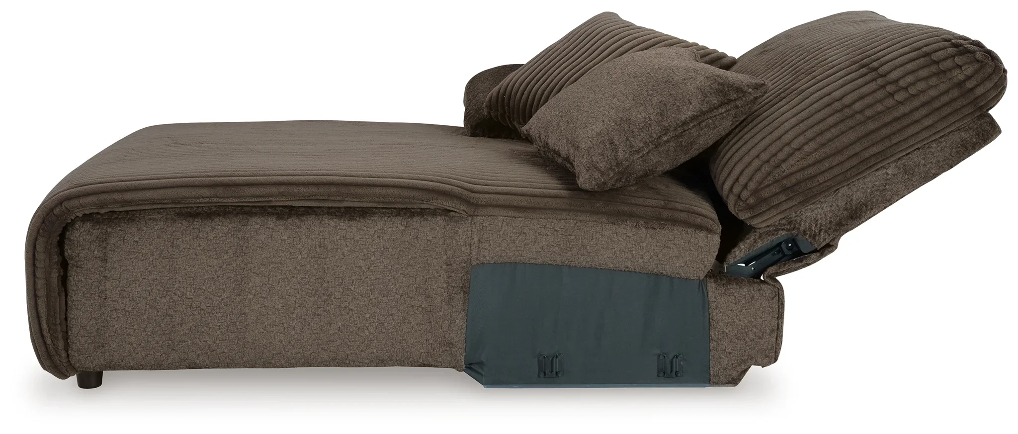 Top Tier - Chocolate - 4-Piece Reclining Sectional With Laf Press Back Chaise - Image 10