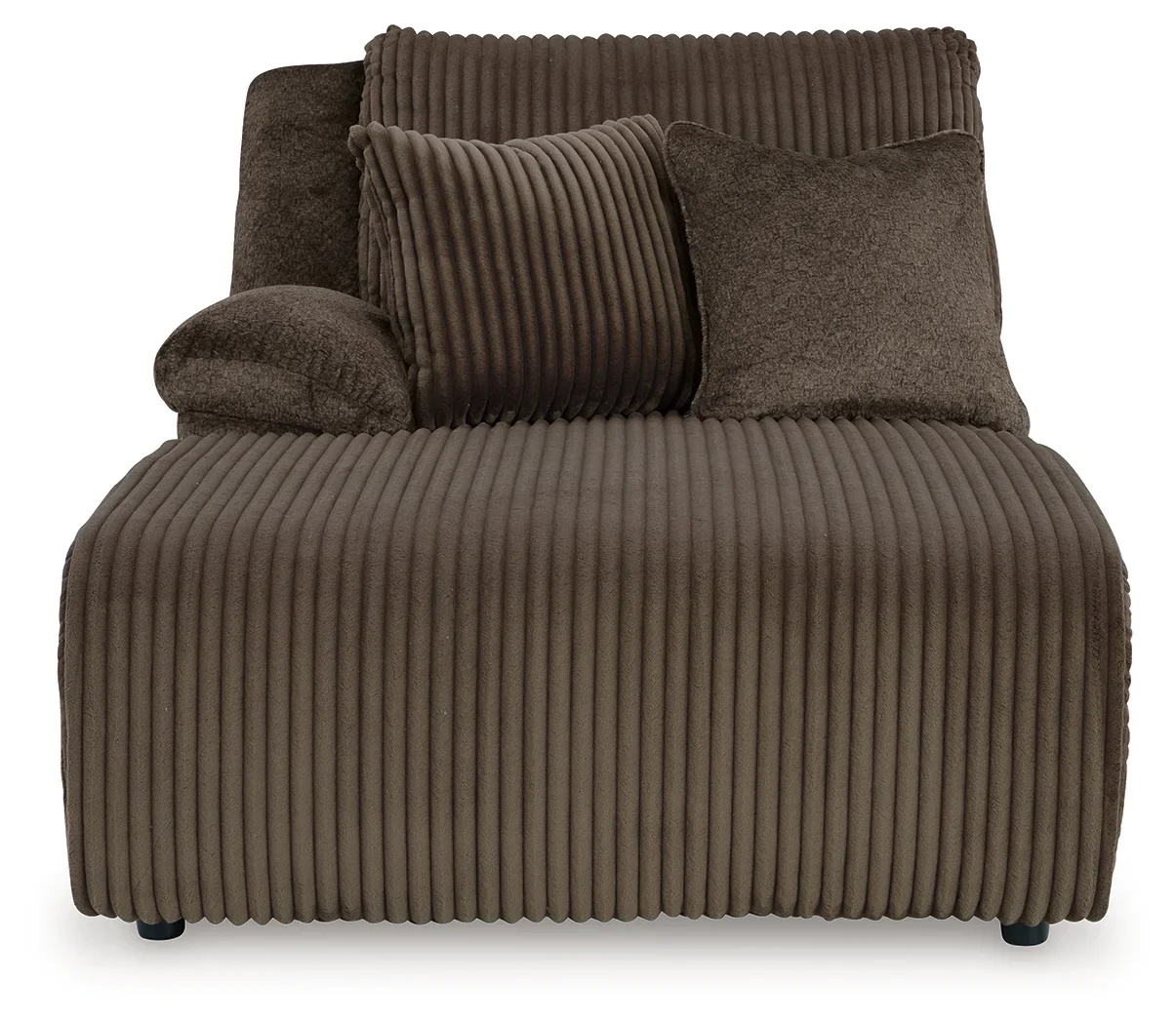Top Tier - Chocolate - 4-Piece Reclining Sectional With Laf Press Back Chaise - Image 2