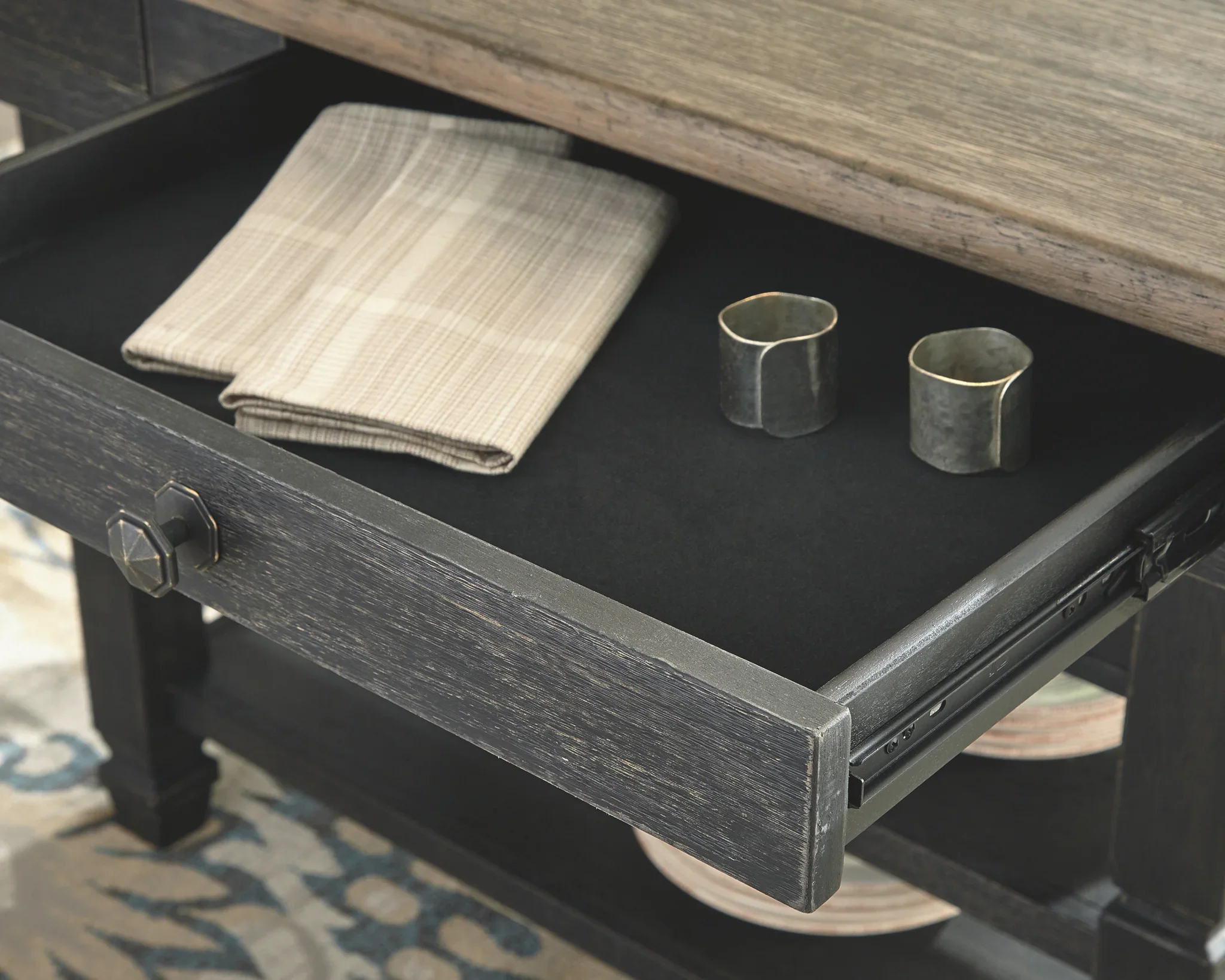 Tyler - Black / Gray - Rect Dining Room Counter Table - Image 2