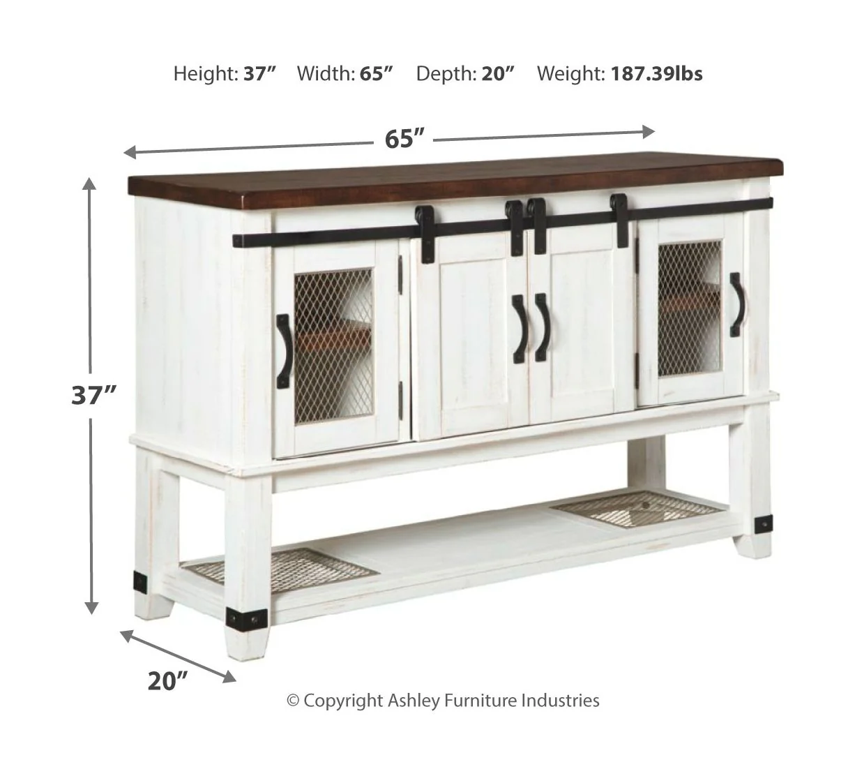 Valebeck - White - 6 Pc. - Counter Table, 4 Barstools, Server - Image 7