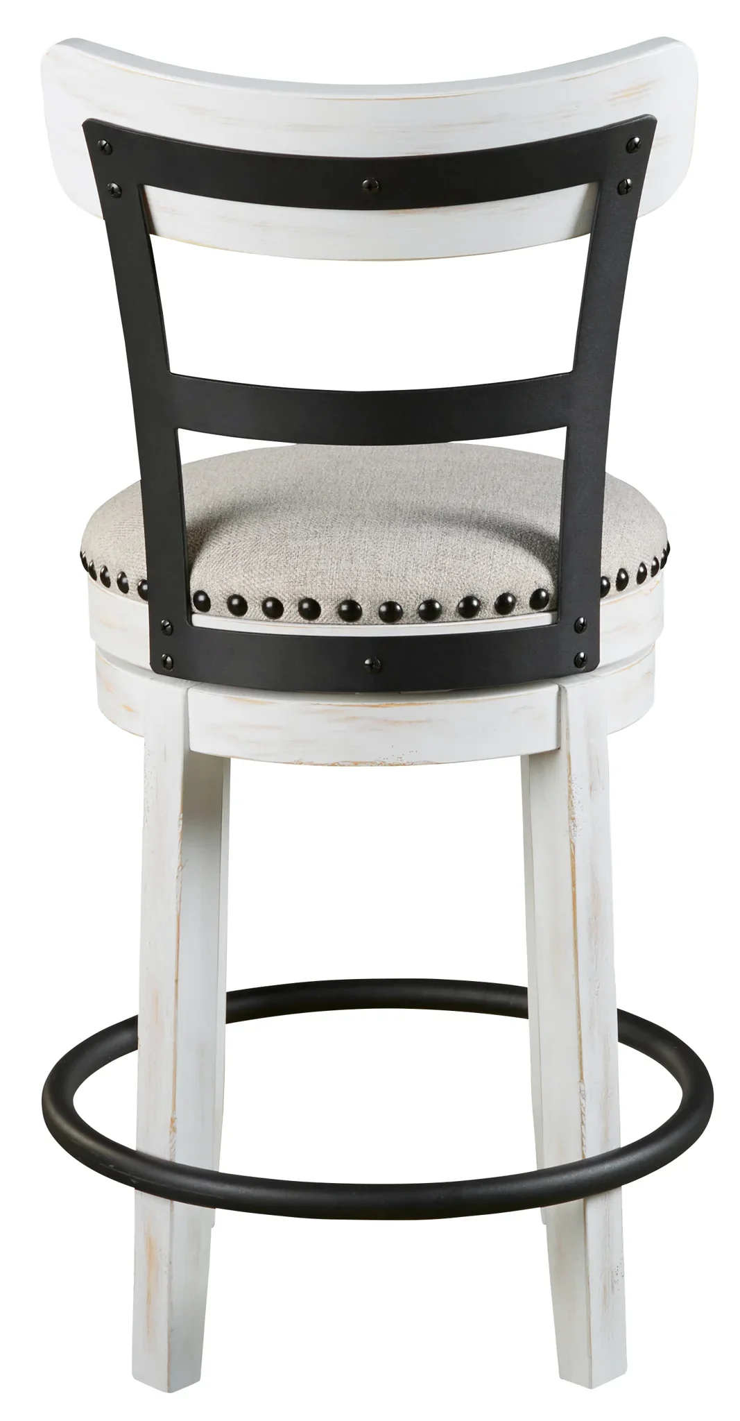 Valebeck - White - Uph Swivel Barstool - Image 5