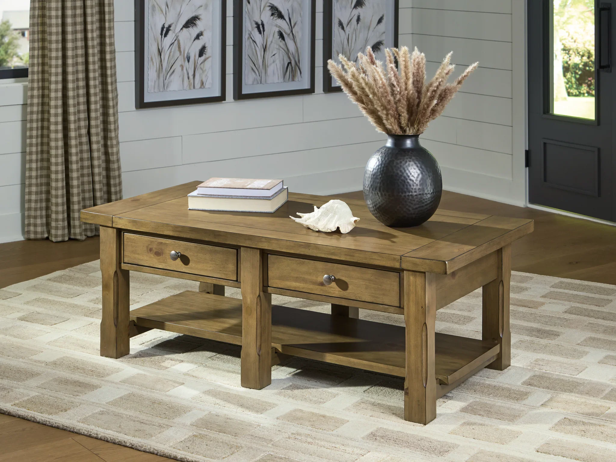 Vandenmore - Medium Brown - Rectangular Cocktail Table - Image 2