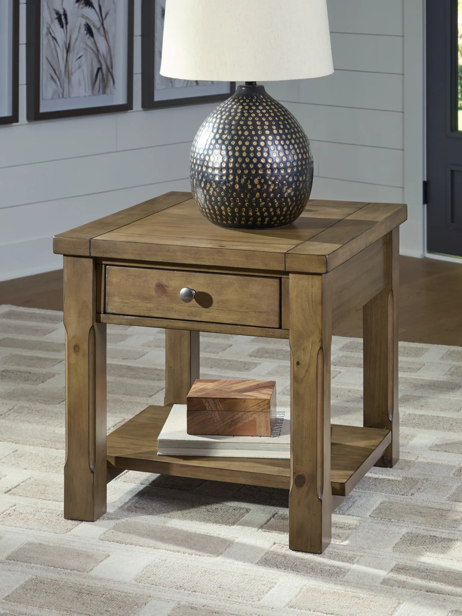 Vandenmore - Medium Brown - Rectangular End Table - Image 2