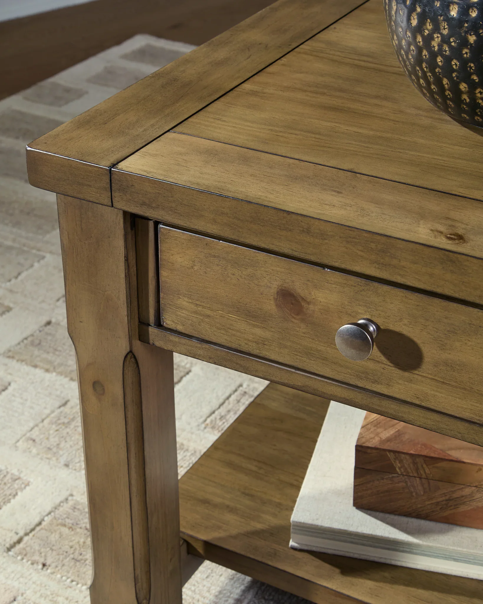 Vandenmore - Medium Brown - Rectangular End Table - Image 7