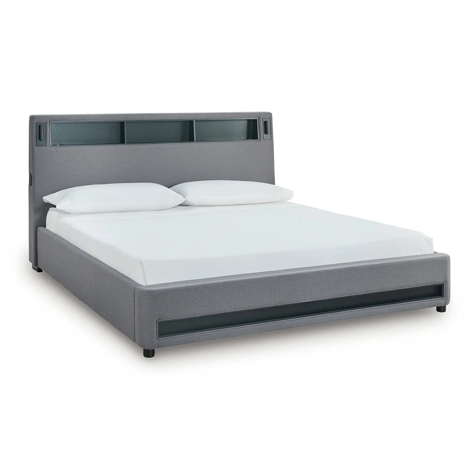 Verishaw - Gray - California King Upholstered Bed