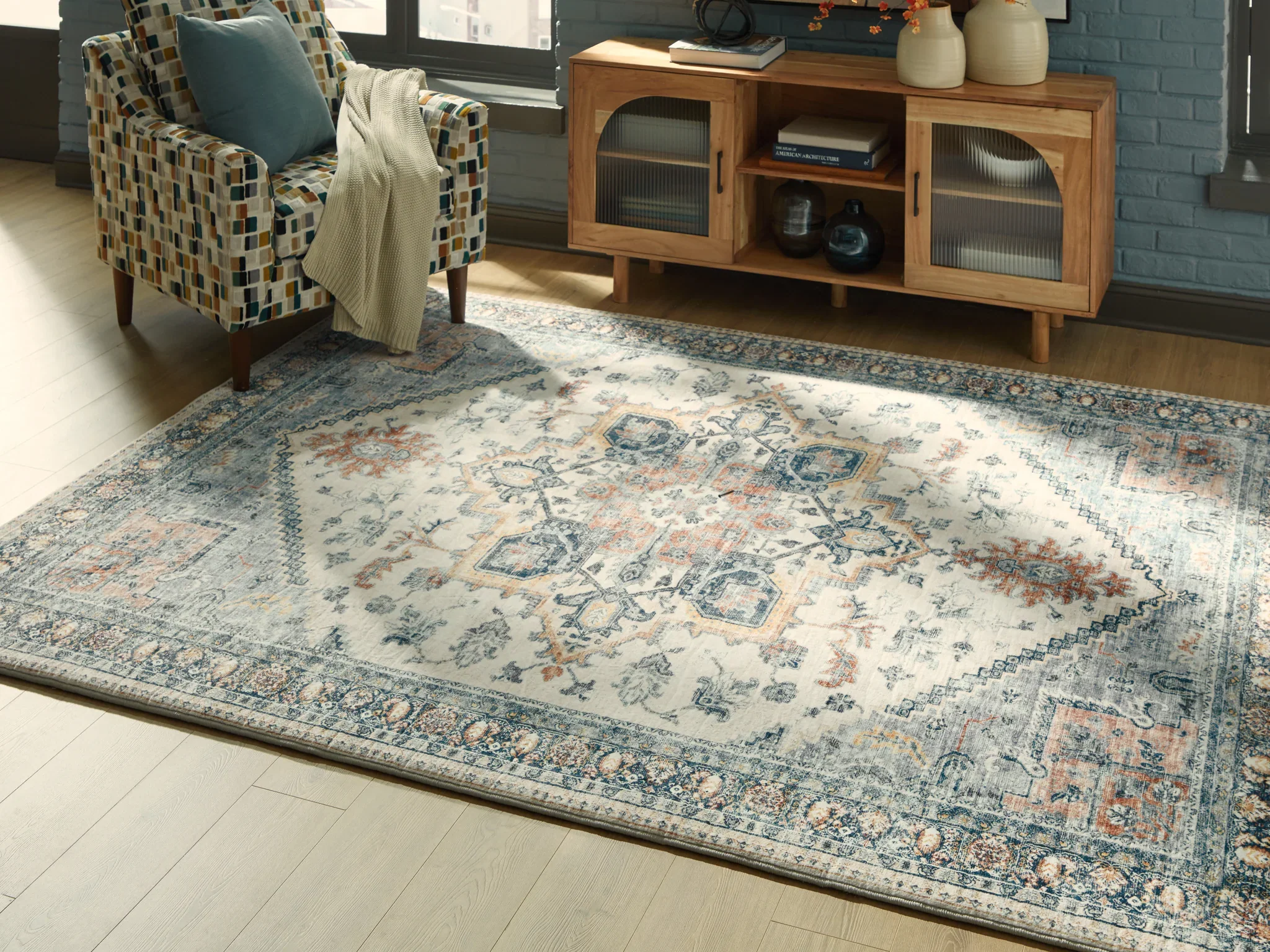 Wallney - Multi - Large Rug - 8' x 10' - Image 2