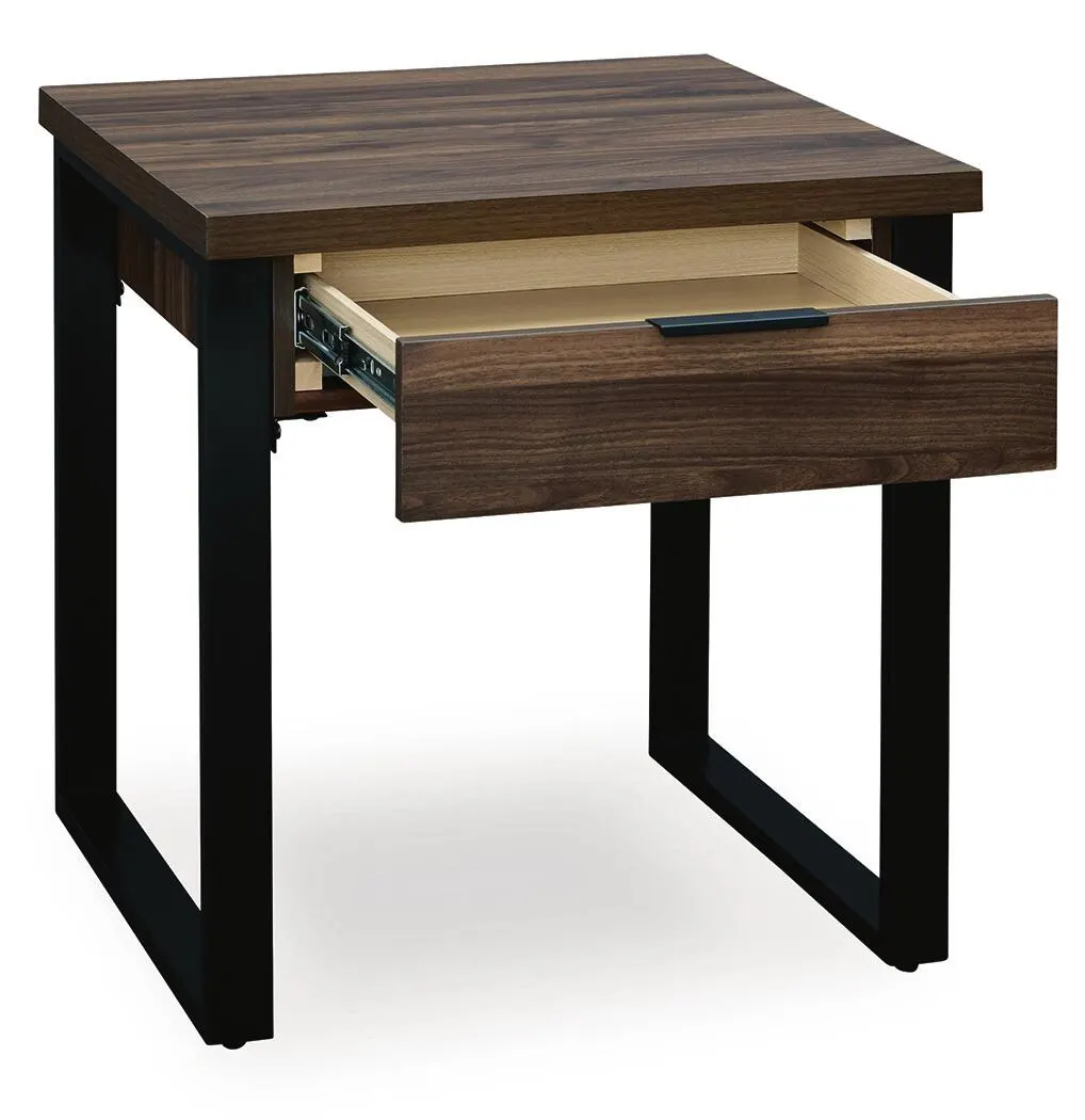 Wickman Falls - Square End Table - Dark Brown - Image 3