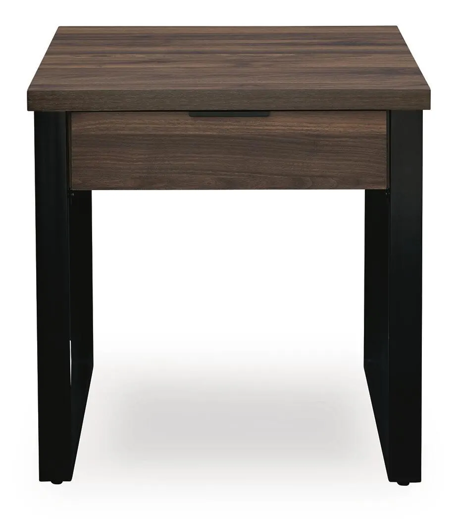Wickman Falls - Square End Table - Dark Brown - Image 4