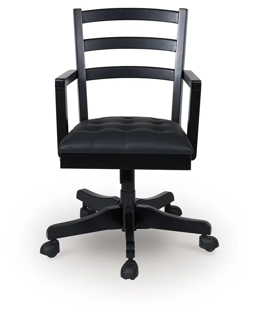 Wildenauer - Brown / Black - Home Office Swivel Desk Chair - Image 2