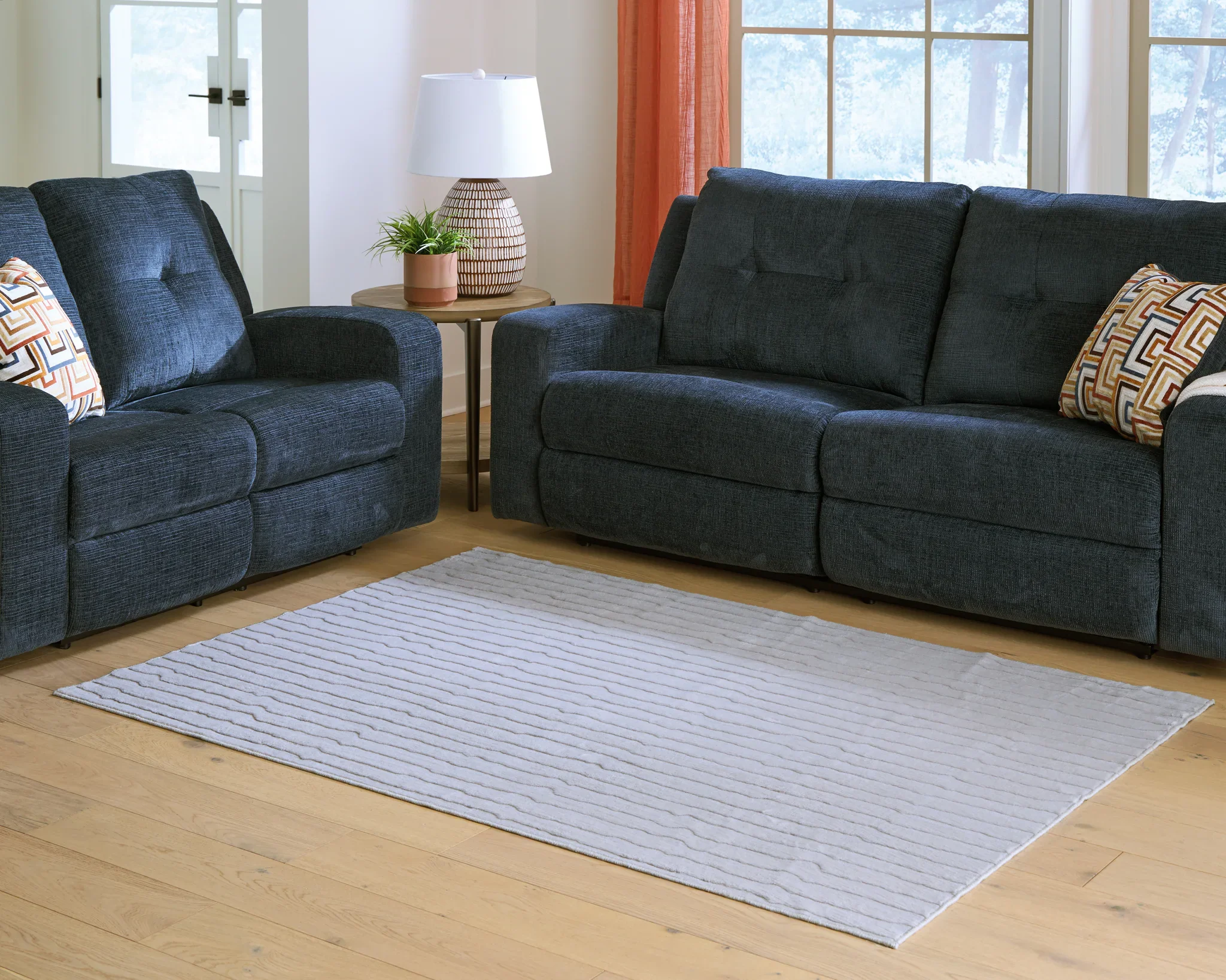 Worthley - Gray - Washable Large Rug - 8' x 10' - Image 2