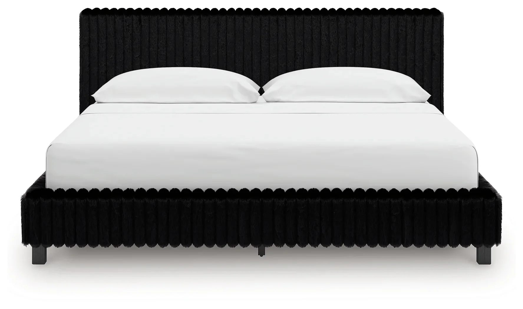 Zuraleus - California King Upholstered Bed - Black - Image 3