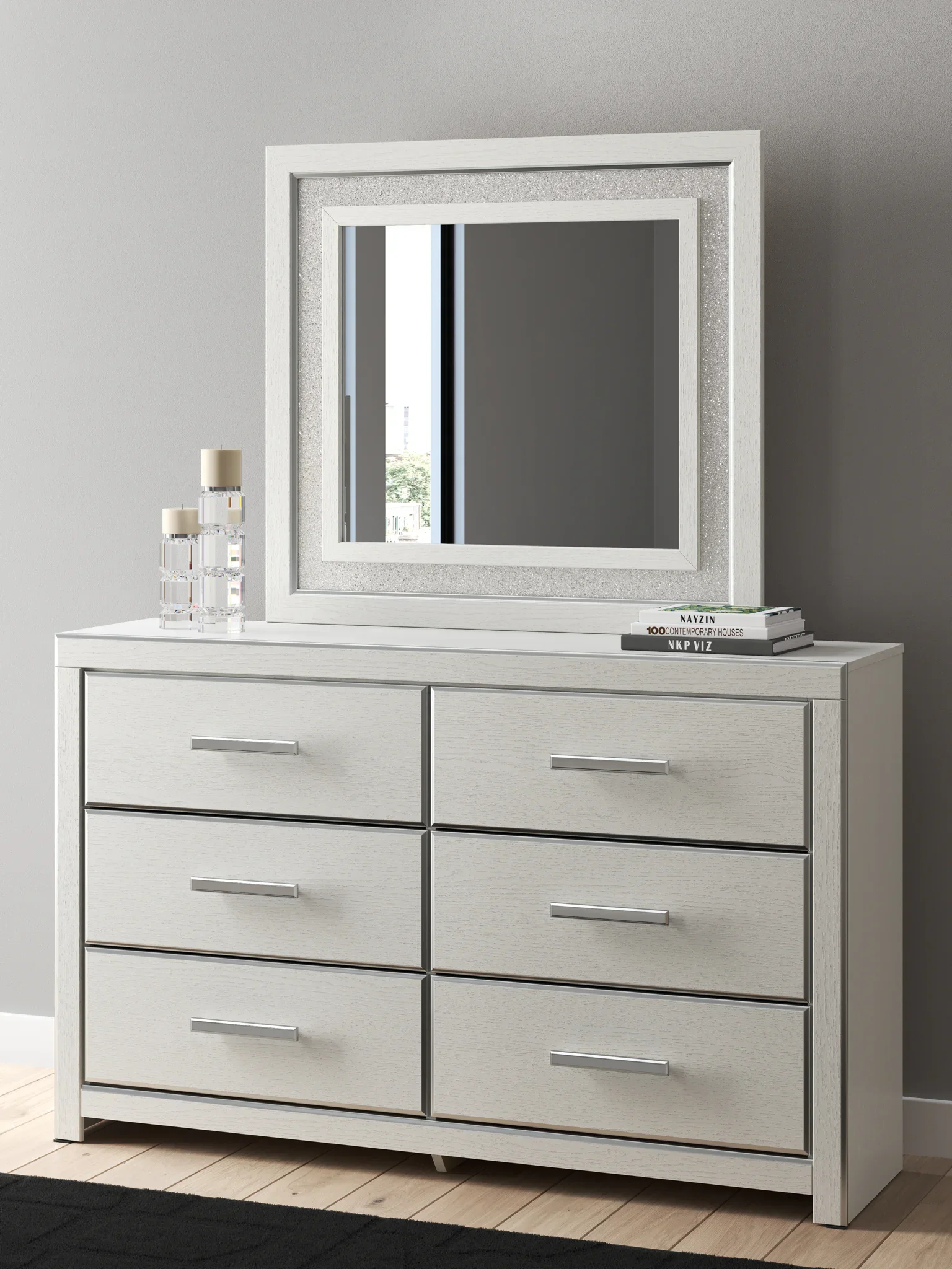 Zuraleus - Dresser And Mirror - White - Image 2