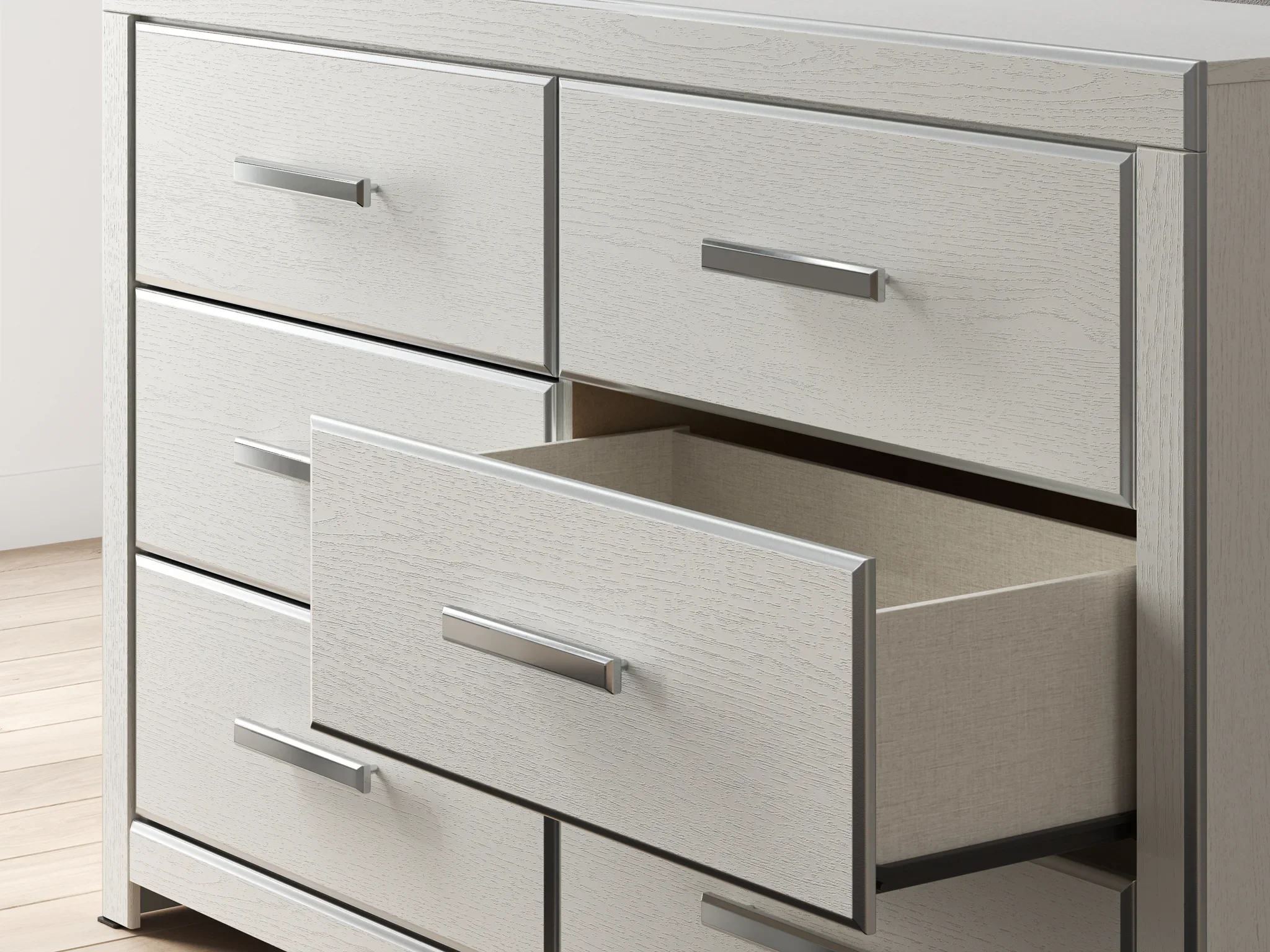 Zuraleus - Dresser And Mirror - White - Image 3