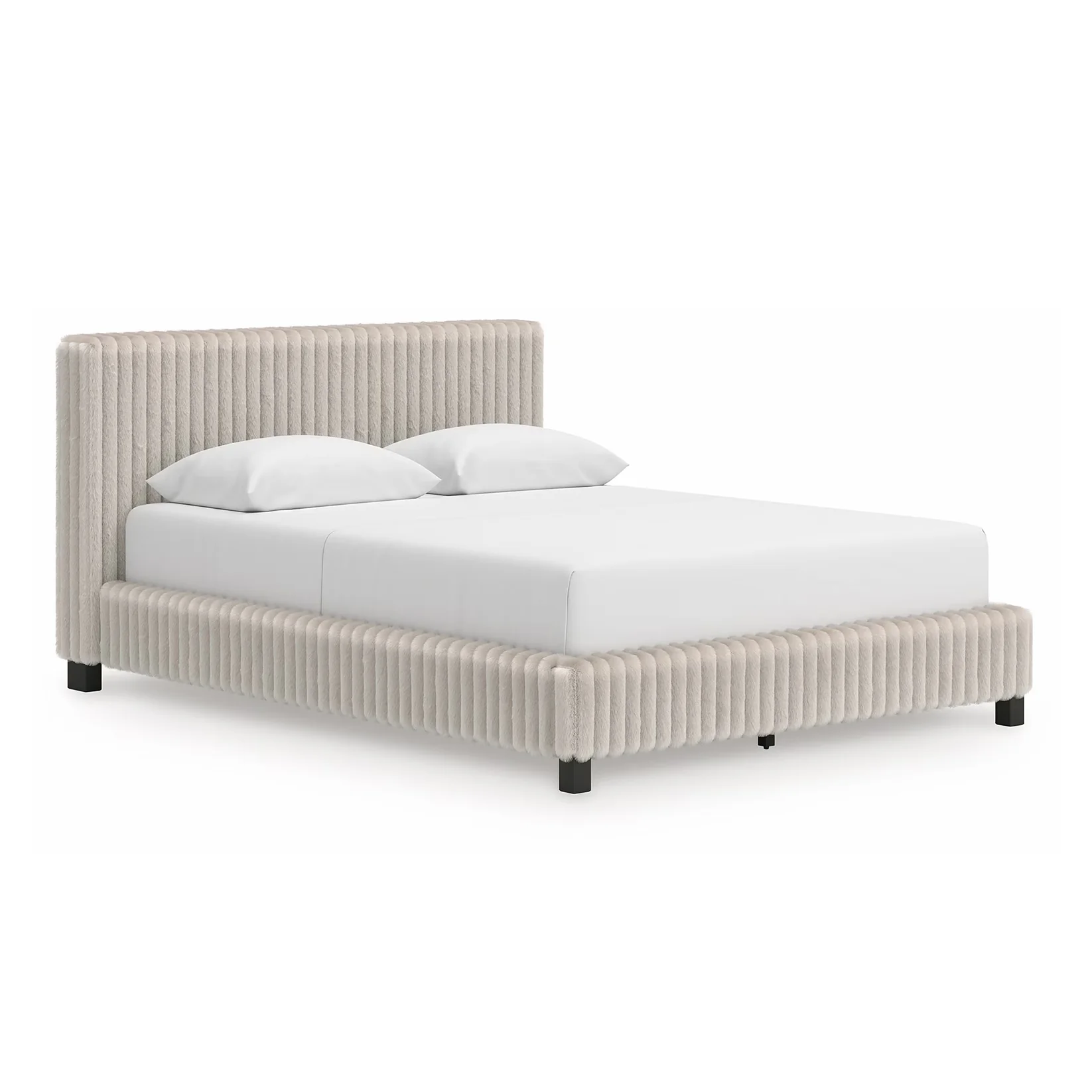 Zuraleus - Queen Upholstered Bed - White
